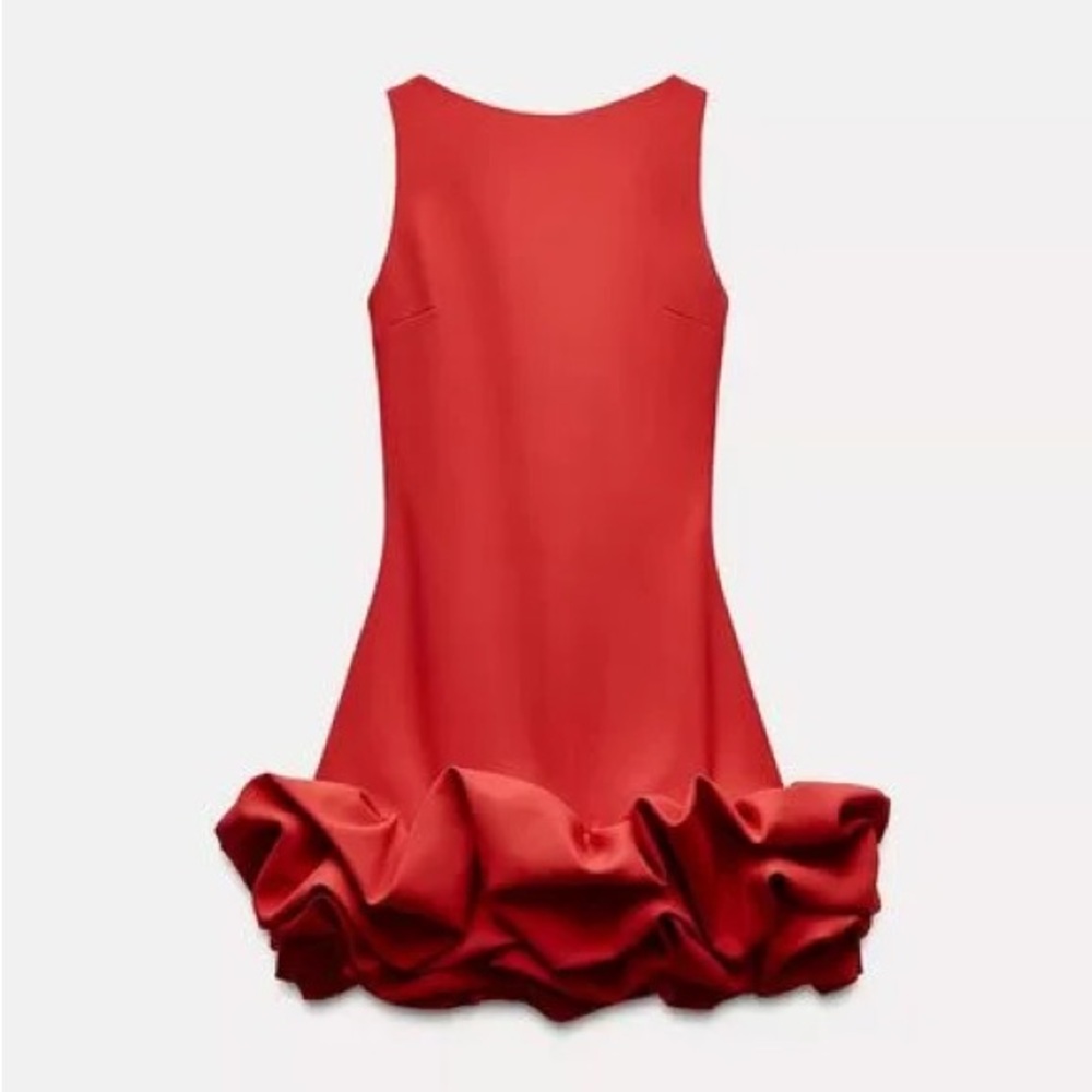Zara Ruby Red Backless Dress